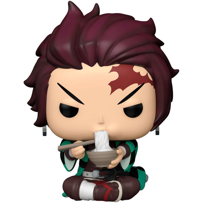 FUNKO Figurine POP Demon Slayer Tanjiro avec Nouilles - Vinyl 9cm avec Boîte Fenêtre