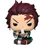 FUNKO Figurine POP Demon Slayer Tanjiro avec Nouilles - Vinyl 9cm avec Boîte Fenêtre