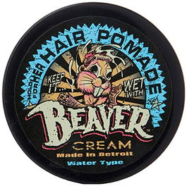 Cock Grease Beaver Cream Water Type Pommade coiffante Brillant Tenue légère à moyenne 50 g pour cheveux