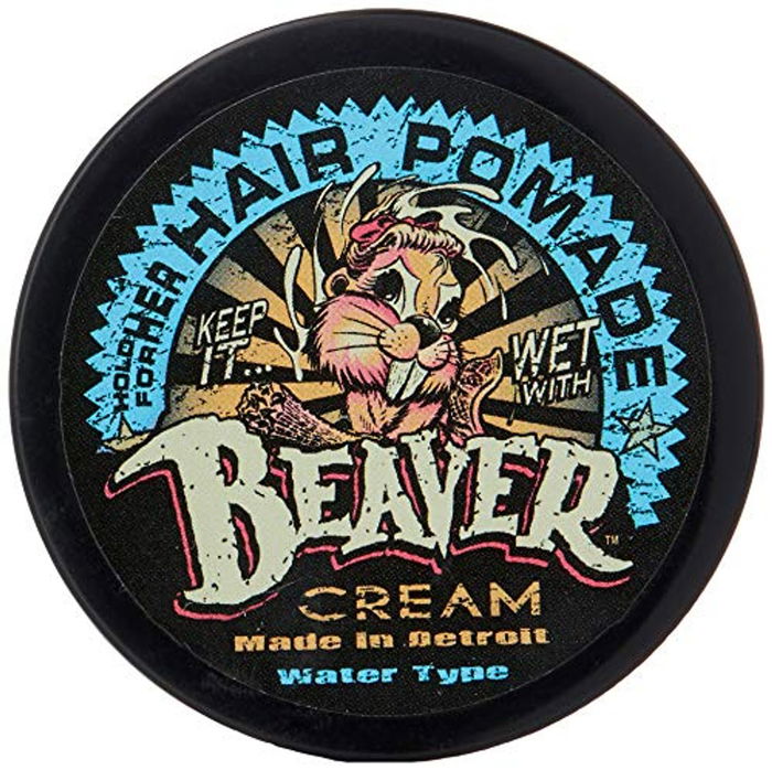 Cock Grease Beaver Cream Water Type Pommade coiffante Brillant Tenue légère à moyenne 50 g pour cheveux Cock Grease Beaver Cream Water Type Pommade coiffante Brillant Tenue légère à moyenne 50 g pour cheveux