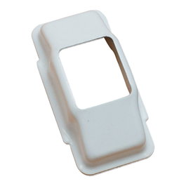 EDM Carcasse de guidage de ruban de store blanc acier 22 x 40 x 72 mm