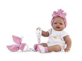 Marina & Pau Poupée Zoe Cute avec étui, corps articulé, 40 cm, langue espagnole