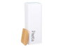 Kinvara Bocal Métal Haut pour Pâtes Blanc Couvercle Bambou 8x26,5x8 cm (Set de 6)