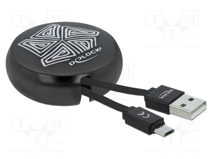 DELOCK Câble USB 2.0 de type A vers micro B, 0,92m, noir DELOCK Câble USB 2.0 de type A vers micro B, 0,92m, noir