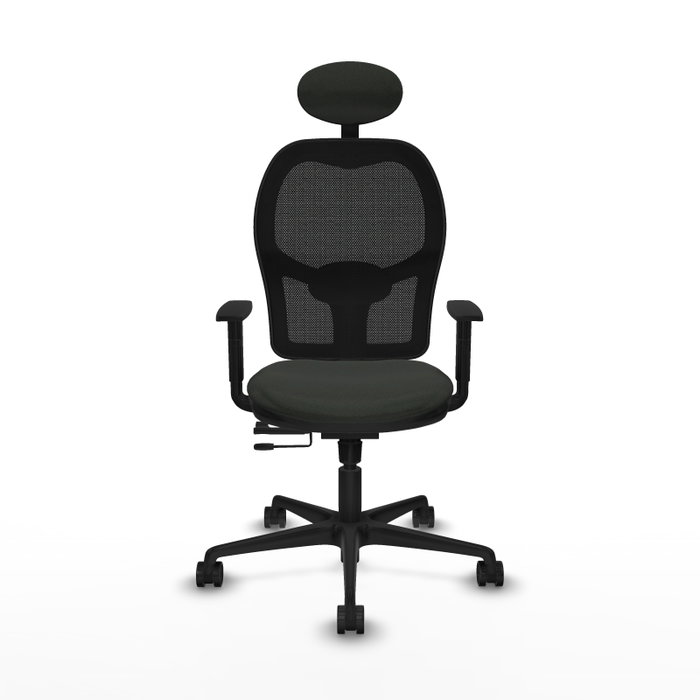 Piqueras Y Crespo Chaise de bureau Jorquera Sincro/Traslack Noir avec Accoudoirs 1D et Appui-tête Fixe Piqueras Y Crespo Chaise de bureau Jorquera Sincro/Traslack Noir avec Accoudoirs 1D et Appui-tête Fixe