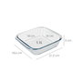ORYX Plat à four carré en verre borosilicate 1,1 L