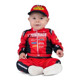 My Other Me Déguisement Bébé Pilote (Casquette et Mono) Rouge, 7-12 mois