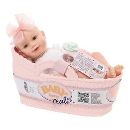 Baby Born Poupon Fille Real - Peau claire et Yeux ouverts