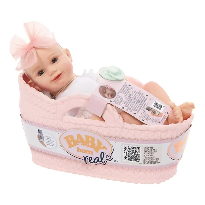 Baby Born Poupon Fille Real - Peau claire et Yeux ouverts Baby Born Poupon Fille Real - Peau claire et Yeux ouverts