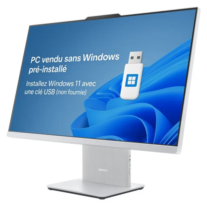 Lenovo IdeaCentre AIO 27IRH9 - PC Tout-en-un 27" FHD - Processeur Intel Core i3-1315U - 16 Go RAM - 512 Go SSD - Clavier et souris sans fil inclus