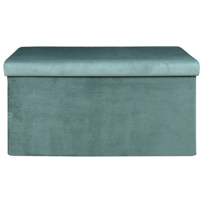 Home Deco Factory Pouf Plegable Giulia Bleu Canard