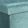 Home Deco Factory Pouf Plegable Giulia Bleu Canard