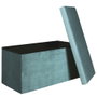 Home Deco Factory Pouf Plegable Giulia Bleu Canard