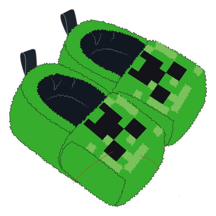 Minecraft chaussons S-M Minecraft chaussons S-M
