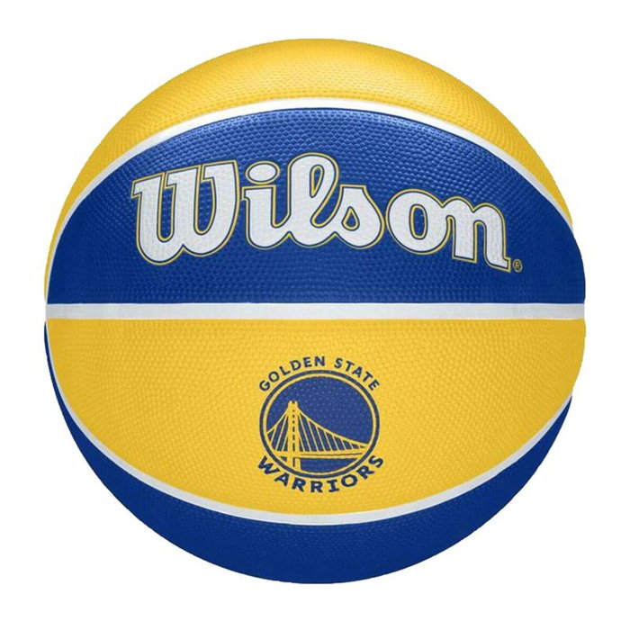Ballon de basket Wilson NBA Team Tribute Warriors Bleu 7 Caoutchouc (Taille 7) Ballon de basket Wilson NBA Team Tribute Warriors Bleu 7 Caoutchouc (Taille 7)