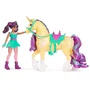 Spin Master Coffret Licorne et Poupee Leaf et Ava Unicorn Academy L'Ecole des Licornes avec Accessoires