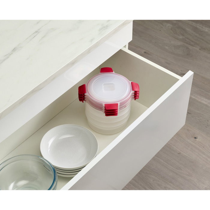 Joseph Joseph Nest Lock Set de 4 contenants alimentaires ronds rouges 1L