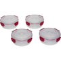 Joseph Joseph Nest Lock Set de 4 contenants alimentaires ronds rouges 1L