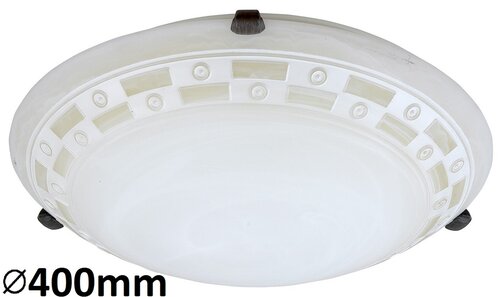 RABALUX RAB-3484 Plafonnier Tom 2xE27 IP20 Métal Plastique Abat-jour Verre Albâtre Laiton 40 cm RABALUX RAB-3484 Plafonnier Tom 2xE27 IP20 Métal Plastique Abat-jour Verre Albâtre Laiton 40 cm