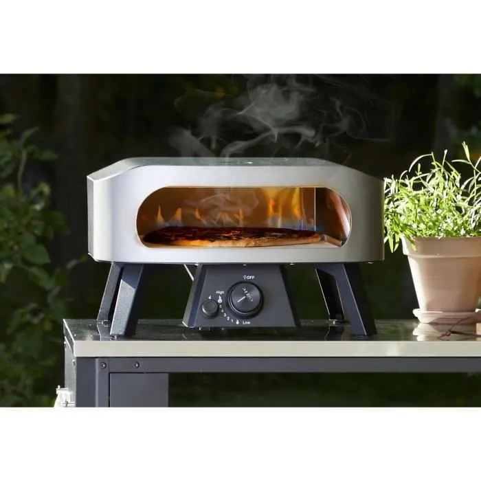 Cozze Four à Pizza Gaz 13" CLASSIC, 6 KW, Pierre à Pizza, jusqu'à 450°C, Thermomètre, Dimensions 50 x 50 x 29.5 cm Cozze Four à Pizza Gaz 13" CLASSIC, 6 KW, Pierre à Pizza, jusqu'à 450°C, Thermomètre, Dimensions 50 x 50 x 29.5 cm