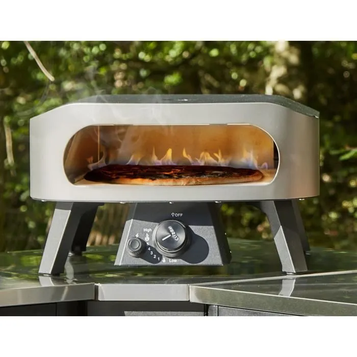 Cozze Four à Pizza Gaz 13" CLASSIC, 6 KW, Pierre à Pizza, jusqu'à 450°C, Thermomètre, Dimensions 50 x 50 x 29.5 cm Cozze Four à Pizza Gaz 13" CLASSIC, 6 KW, Pierre à Pizza, jusqu'à 450°C, Thermomètre, Dimensions 50 x 50 x 29.5 cm