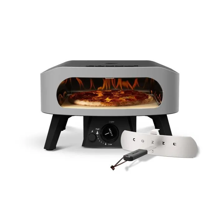 Cozze Four à Pizza Gaz 13" CLASSIC, 6 KW, Pierre à Pizza, jusqu'à 450°C, Thermomètre, Dimensions 50 x 50 x 29.5 cm Cozze Four à Pizza Gaz 13" CLASSIC, 6 KW, Pierre à Pizza, jusqu'à 450°C, Thermomètre, Dimensions 50 x 50 x 29.5 cm