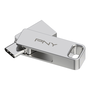 PNY Duo Link 128 Go Clé USB 3.2 Type-C et Type-A Haute Vitesse