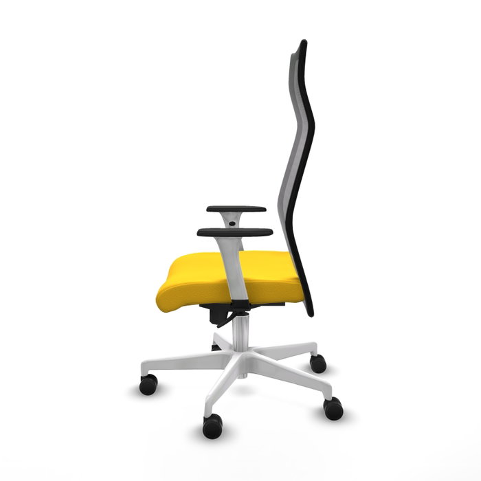 Piqueras y Crespo Chaise de Bureau Albacete Jaune et Noir