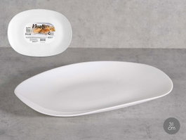 Vivalto Bandeja Opal Rectangular 31 cm – Blanc (Set de 24)