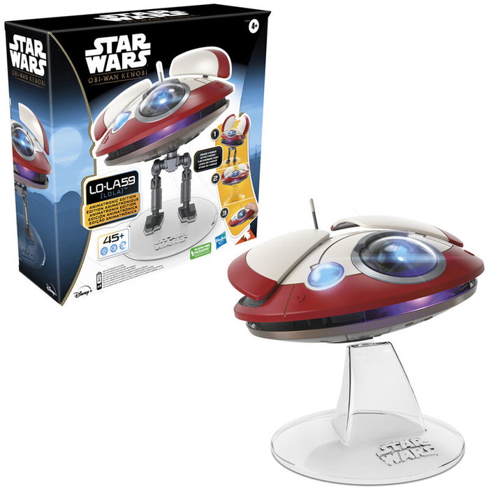 HASBRO Star Wars L0-LA59 Obi-Wan Kenobi - Figurine animatronique de 15 cm avec lumières, sons et mouvements