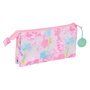 Trousse Fourre-Tout Triple Barbie Painterly Rose Bleu ciel 22 x 12 x 3 cm