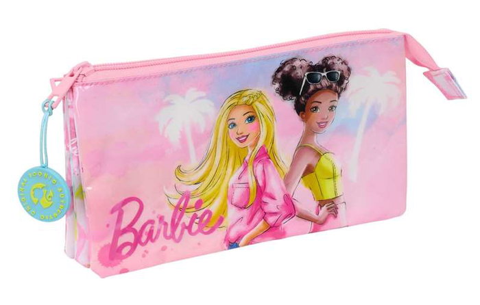 Safta - Porte-tout triple Barbie "Painterly" pour enfants, boîte de rangement 22 x 12 x 3 cm, produit en espagnol Safta - Porte-tout triple Barbie "Painterly" pour enfants, boîte de rangement 22 x 12 x 3 cm, produit en espagnol