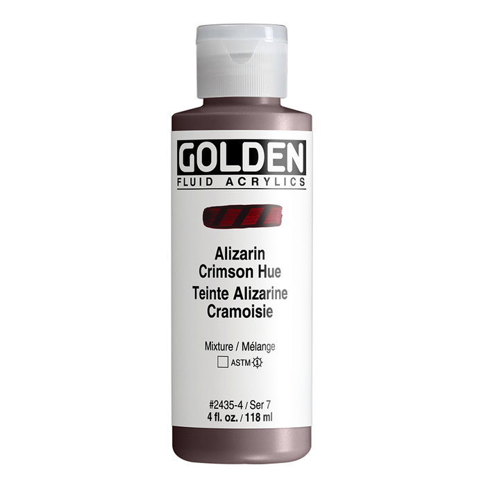 Golden Peinture acrylique fluide Alizarine Crimson 118 ml Golden Peinture acrylique fluide Alizarine Crimson 118 ml