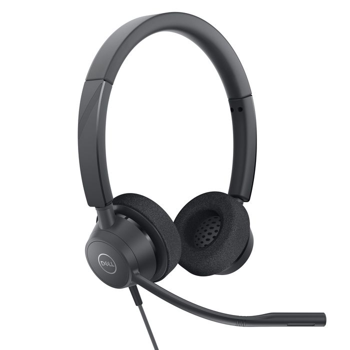 Dell WH3022 Casque audio stéréo filaire avec certificat Microsoft Teams et commandes d'appel intégrées
