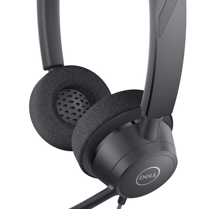 Dell WH3022 Casque audio stéréo filaire avec certificat Microsoft Teams et commandes d'appel intégrées