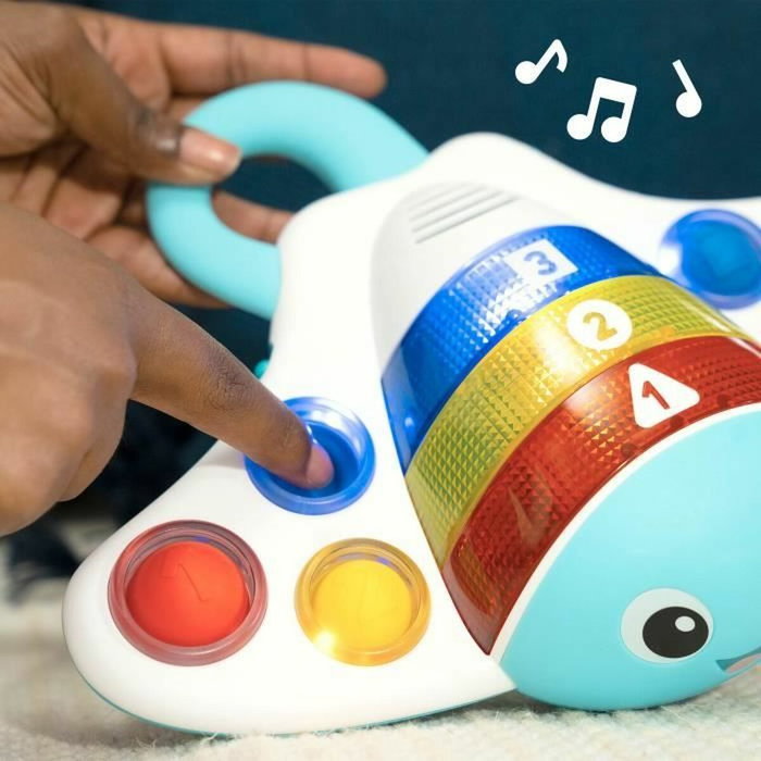 BABY EINSTEIN Ocean Explorers Stingray Pop - Jouet musical d'éveil en silicone