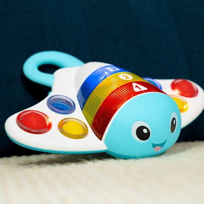 BABY EINSTEIN Ocean Explorers Stingray Pop - Jouet musical d'éveil en silicone