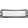 Dreambaby Barrière de lit Nicole extra-large 150 x 50 cm - Compatible lits king-size et lits plats - Housse lavable - Gris