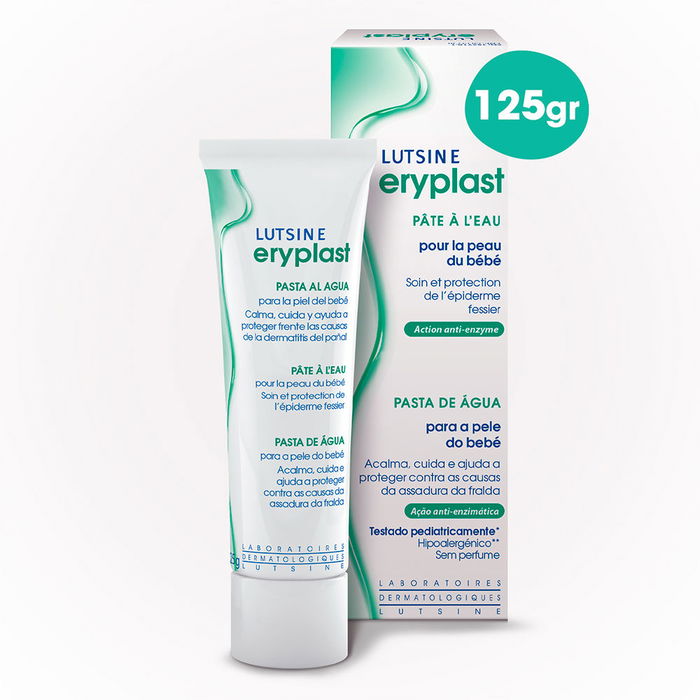 Lutsine E45 Pâte à base d'eau 125g - Soin protecteur et apaisant pour bébé, prévention érythème fessier