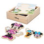 WOOMAX Puzzle en bois Minnie Disney 19 pièces pour enfants dès 2 ans - 12,5 x 14 cm