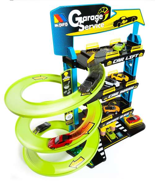 Molto Parking 4 Plantes - Jeu de Construction en Plastique pour Enfants à partir de 3 ans