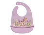 KioKids Babero Blandito Bavoir en Silicon Lavande, Imperméable, Pliable, avec Poche, Ajustable, Recommandé +4 mois