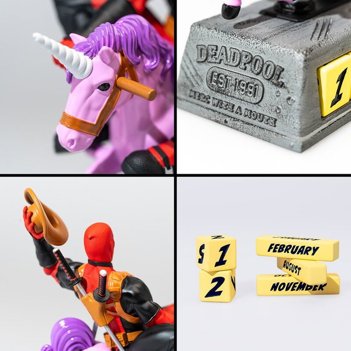 Grupo Erik Calendrier perpétuel 3D Deadpool Marvel Grupo Erik Calendrier perpétuel 3D Deadpool Marvel
