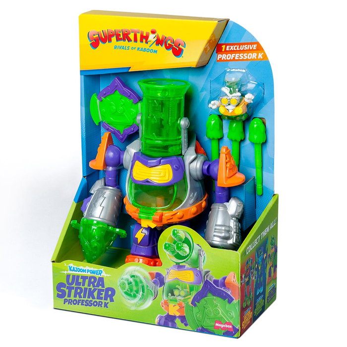 SUPERTHINGS - Superthings K. Pow. Ultra Striker Professor K PSTSP116IN260 avec attaque spéciale, figurine exclusive, 3 projectiles et accessoire - Jouet enfant +3 ans SUPERTHINGS - Superthings K. Pow. Ultra Striker Professor K PSTSP116IN260 avec attaque spéciale, figurine exclusive, 3 projectiles et accessoire - Jouet enfant +3 ans