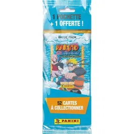 Panini - Pochette Naruto Value Pack (1 achetée + 1 offerte) - Hokage Trading Card Collection - 52 cartes