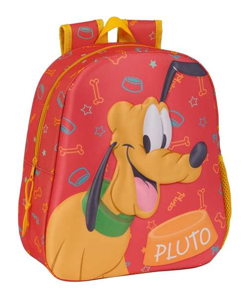 Safta - Sac à dos 3D Pluto pour enfant 3 ans, 27 cm * 33 cm * 10 cm