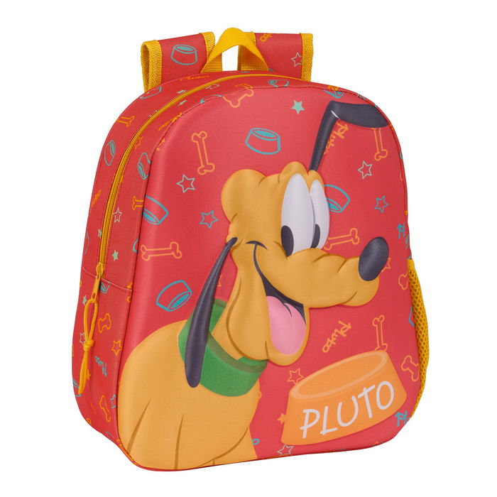 Sac à dos enfant 3D Clásicos Disney Pluto Orange 27 x 33 x 10 cm Sac à dos enfant 3D Clásicos Disney Pluto Orange 27 x 33 x 10 cm