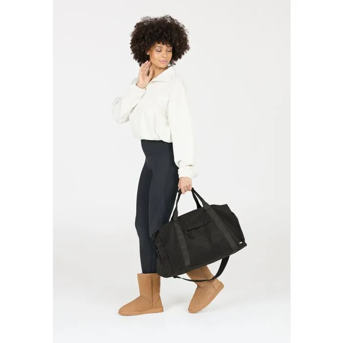 Athlecia Sac Kimberly de Sport pour Femme en Polyamide Ripstop Noir avec Bandeoulière Réglable - Sac à Dos Crossbody - Compartiment Zippé