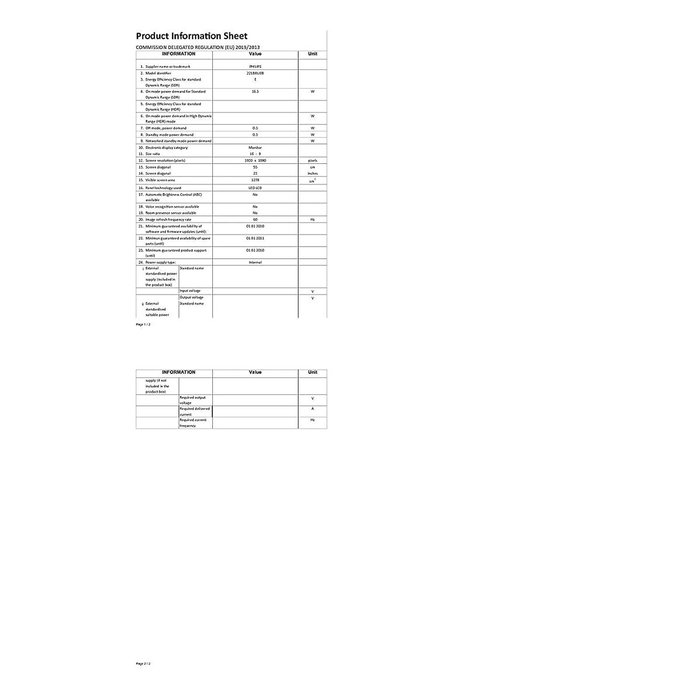 Écran Philips 221B8LJEB/00 21,5" Full HD