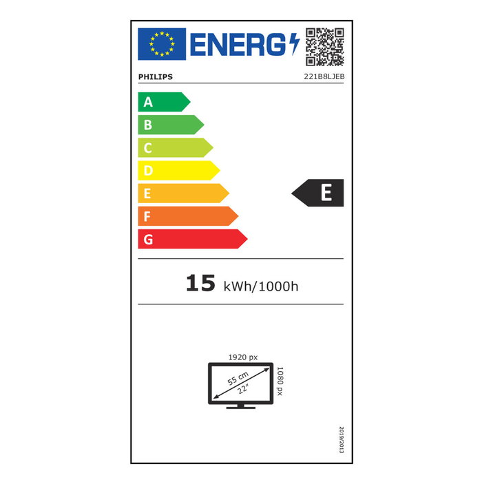 Écran Philips 221B8LJEB/00 21,5" Full HD